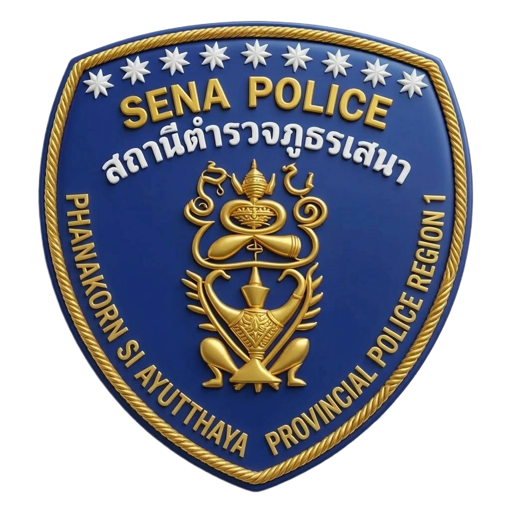 สถานีตำรวจภูธรเสนา logo